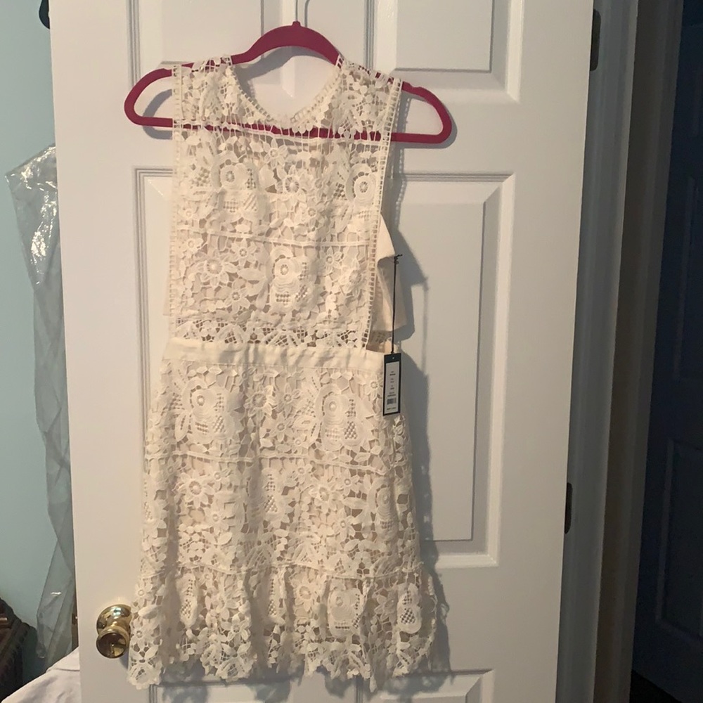 Lace cut out dress